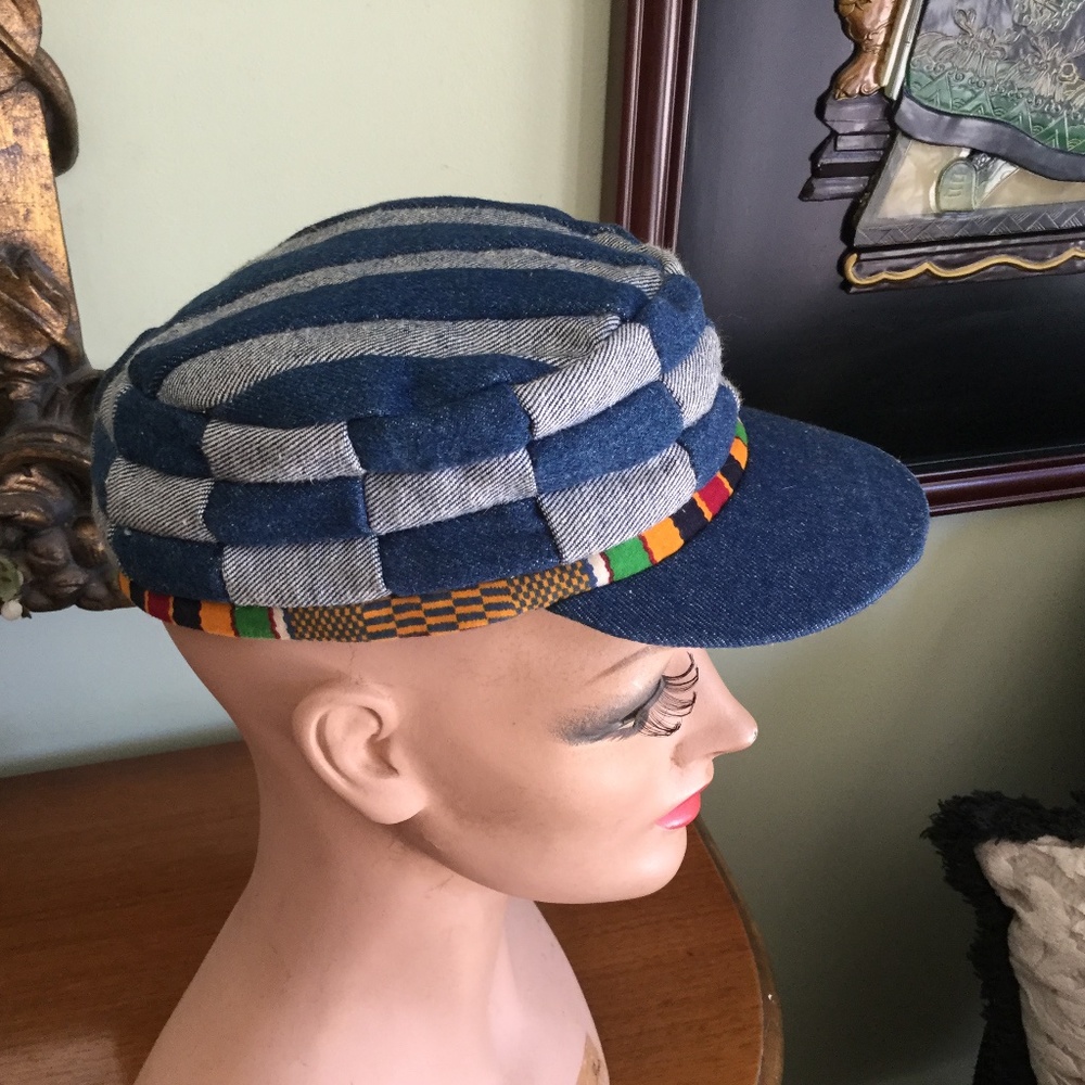Blue and Grey Handmade cap from Bermuda